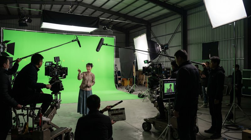 哔咔漫画影视制作-绿幕拍摄视频